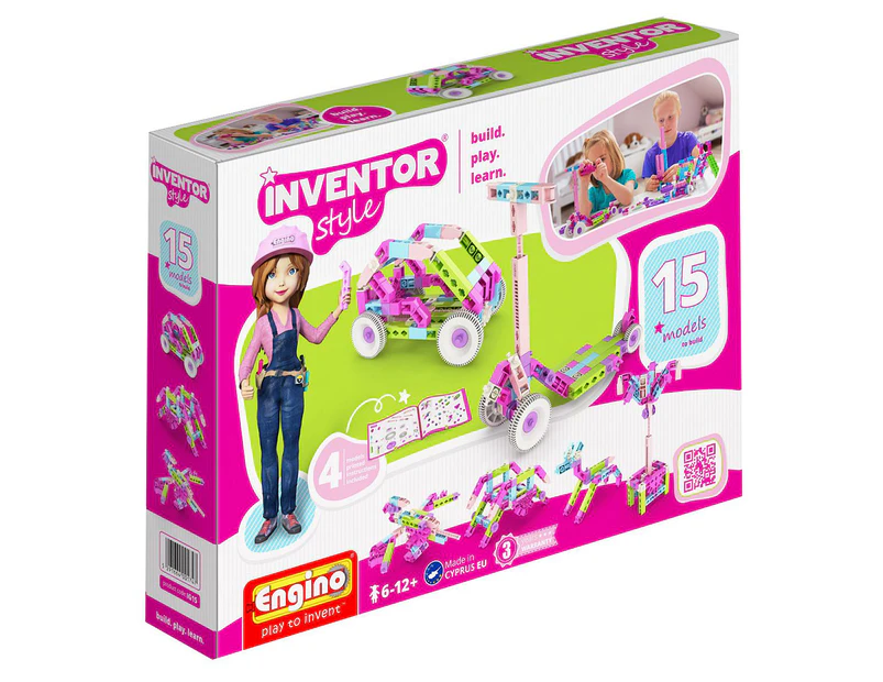 Engino Inventor Girl: 15-In-1 Model Toy Set
