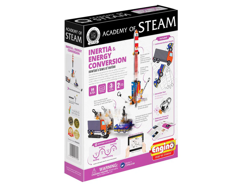 Engino Academy of STEAM: Inertia & Energy Conversion 2-In-1 Model Playset