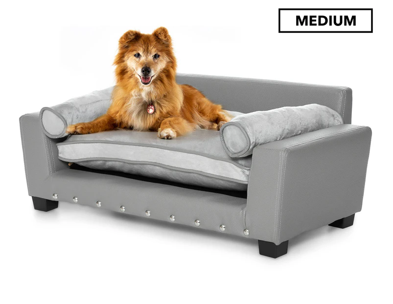 Enchanted Home Medium Scout Pet Sofa Bed - Grey