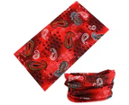 Red Press Face Tubess Tubes Fishing     Headwear Bandana   UV Durag Neck Scarf
