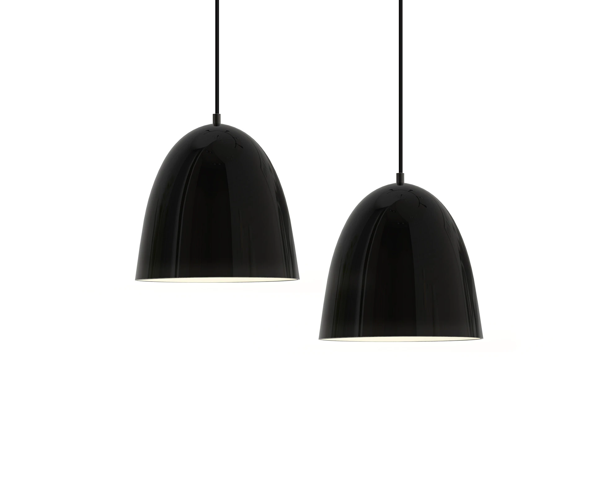 2X 40CM Wago Pendant Light Black