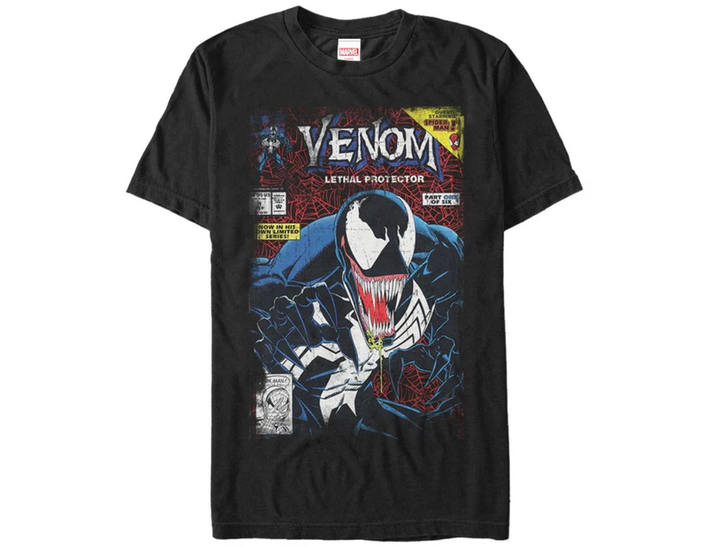 Venom Lethal Protector Comic Cover Men's T-Shirt