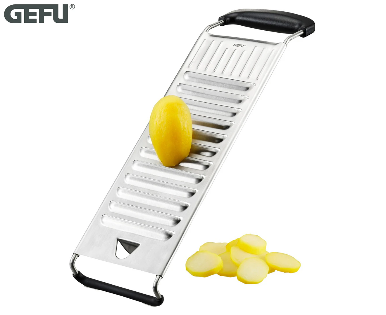 Gefu Pato Potato Slicer Chipper Kitchen Stainless Steel Blade Manual Food Cutter