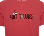 J.Crew Men's Hot Toddies Graphic Tee / T-Shirt / Tshirt - Red