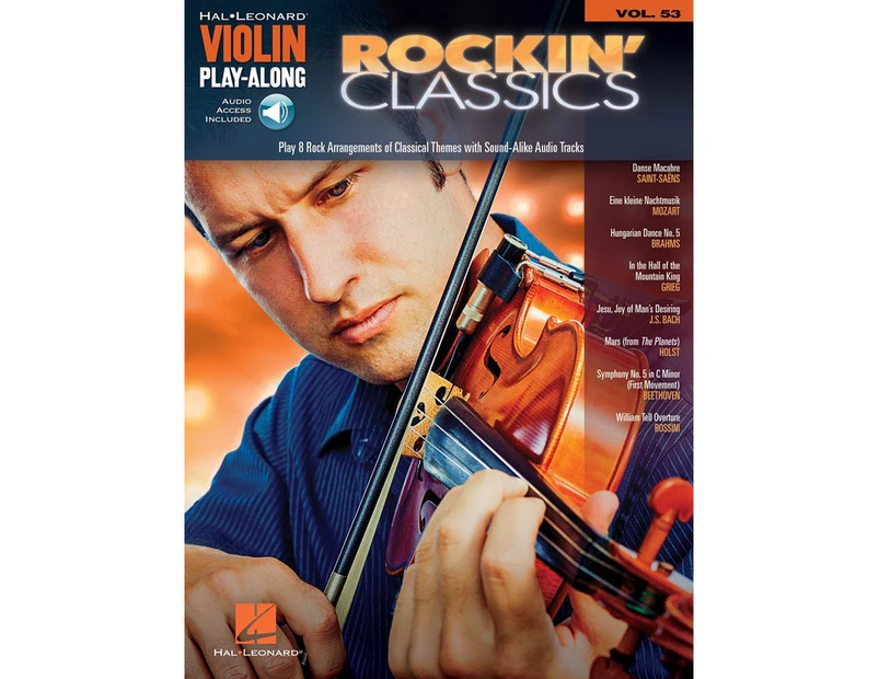 Rockin Classics Violin Playalong V53 Book/Online Audio (Softcover Book/Online Audio)