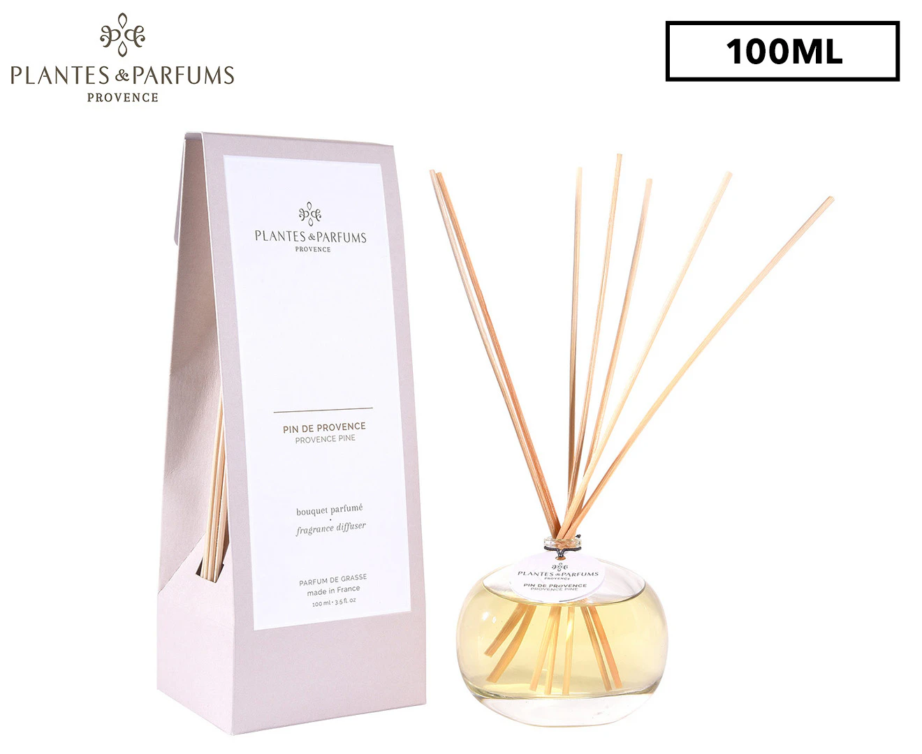 Plantes & Parfums Provence Pine Fragrance Reed Diffuser 100mL