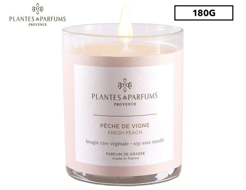 Plantes & Parfums Perfumed Candle 180g - Fresh Peach