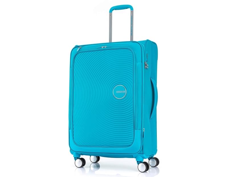 American Tourister 69cm Medium Curio Expandable Softside Luggage / Suitcase - Turquoise