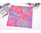 Women Fashion Accessory Exotic Style Pixel Feathers Pink/Blue Everyday Scarf Pink
