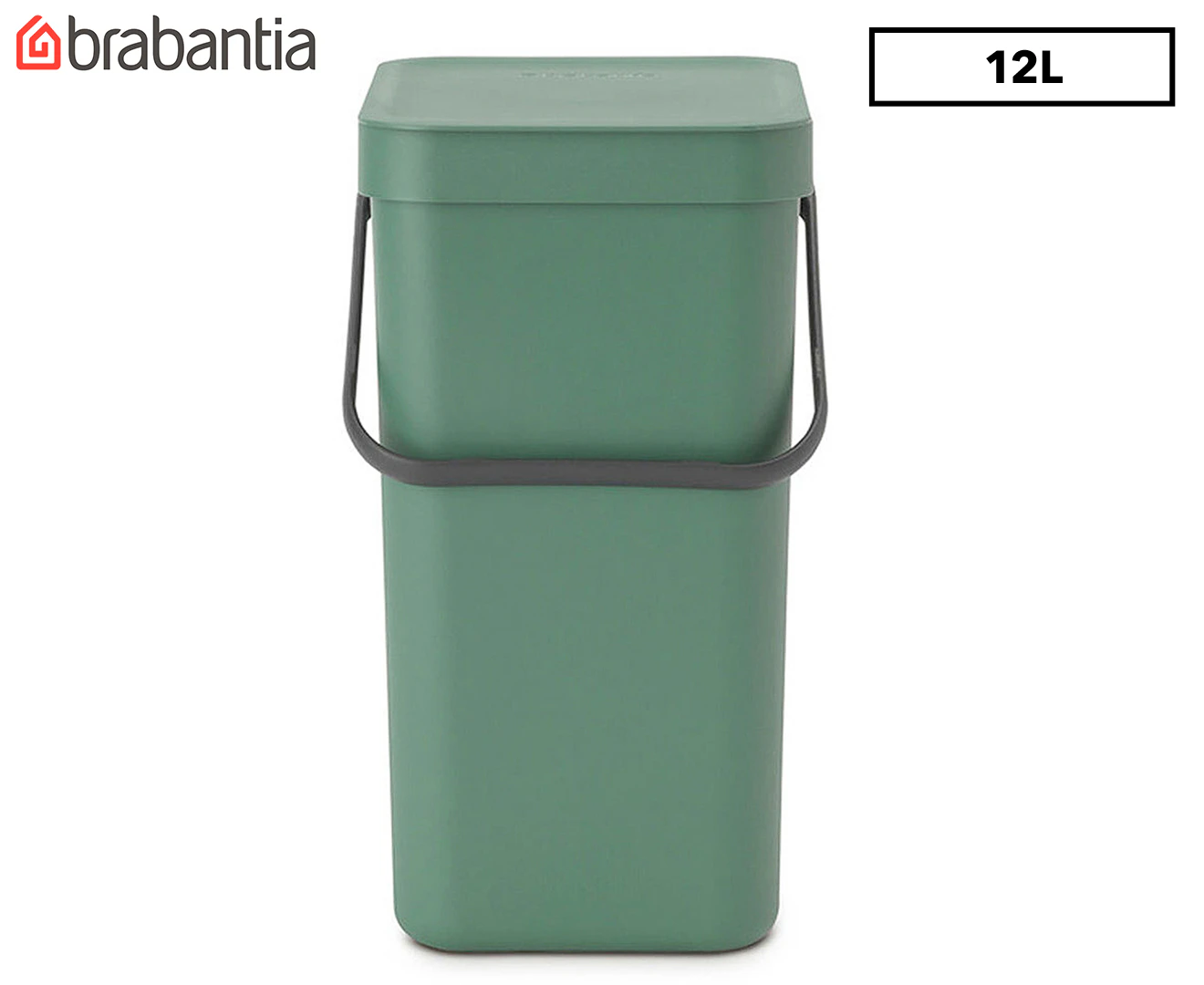 Brabantia 12L Sort & Go Waste Bin - Green