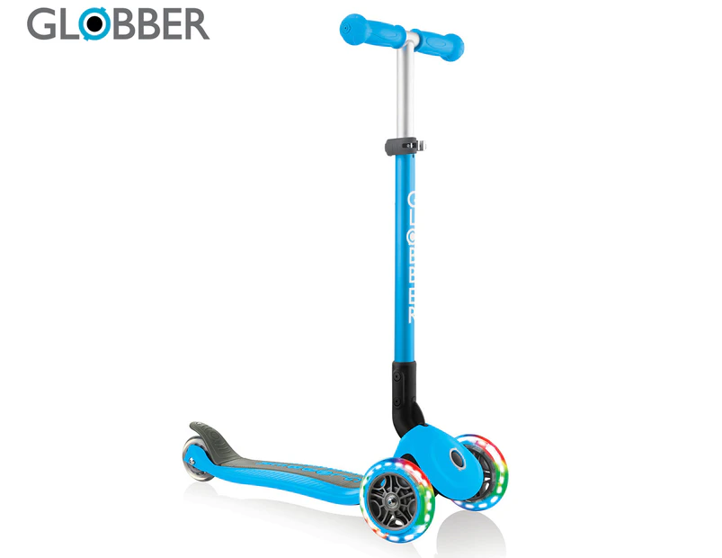 Globber Primo Foldable Light Up Kids' Scooter - Sky Blue