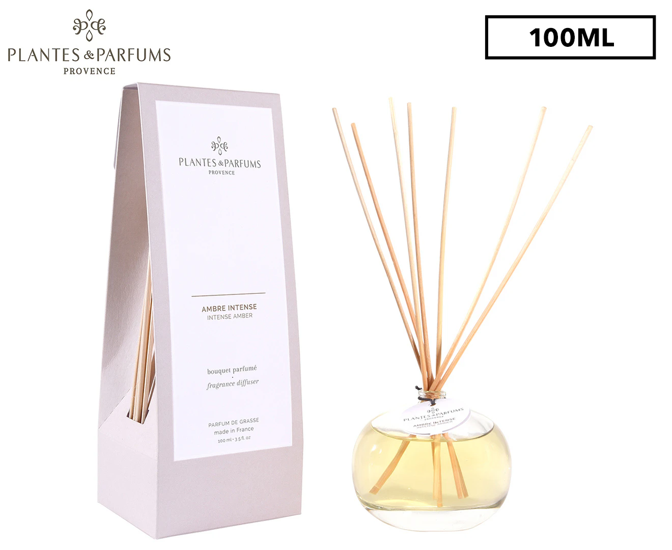 Plantes & Parfums 100mL Fragrance Diffuser - Intense Amber