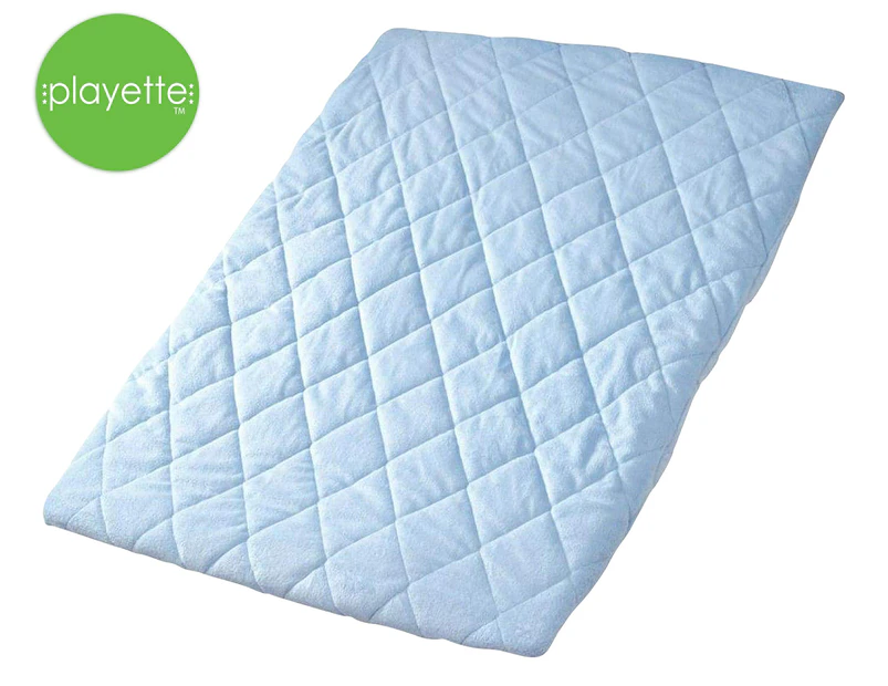 Playette Travel Cot Quilted Sheet - Blue