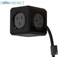 Allocacoc 5-Outlet 1.5m Original Extended PowerCube - Black