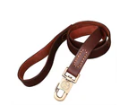 Top Quality Handmade Genuine Leather Dog Leash Lead 130cmx2.5cm