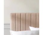 Zinus Bed Frame with Tall Headboard - Beige