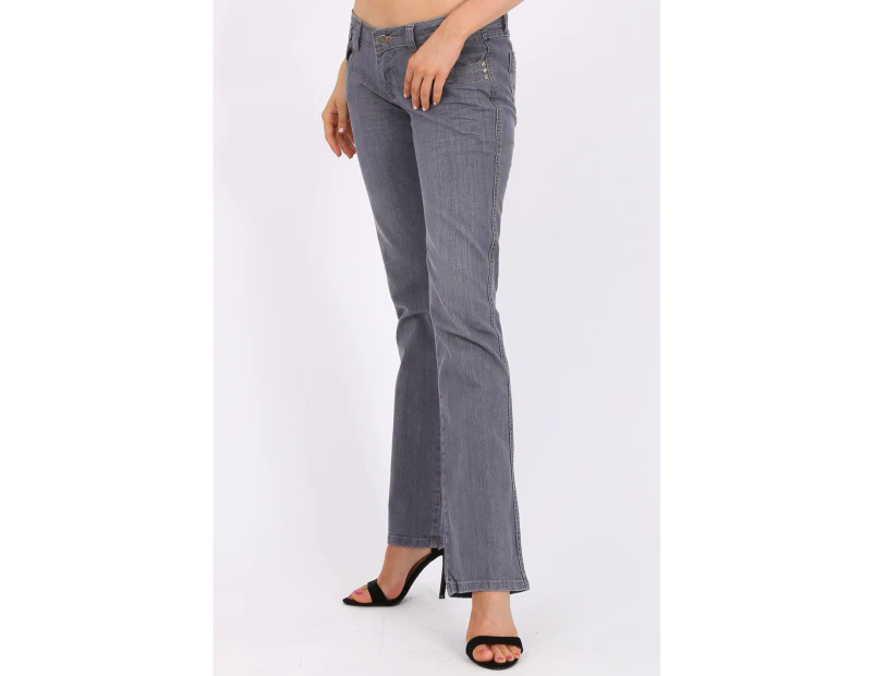 LOVE L.A River Women Jeans - Lilac Grey