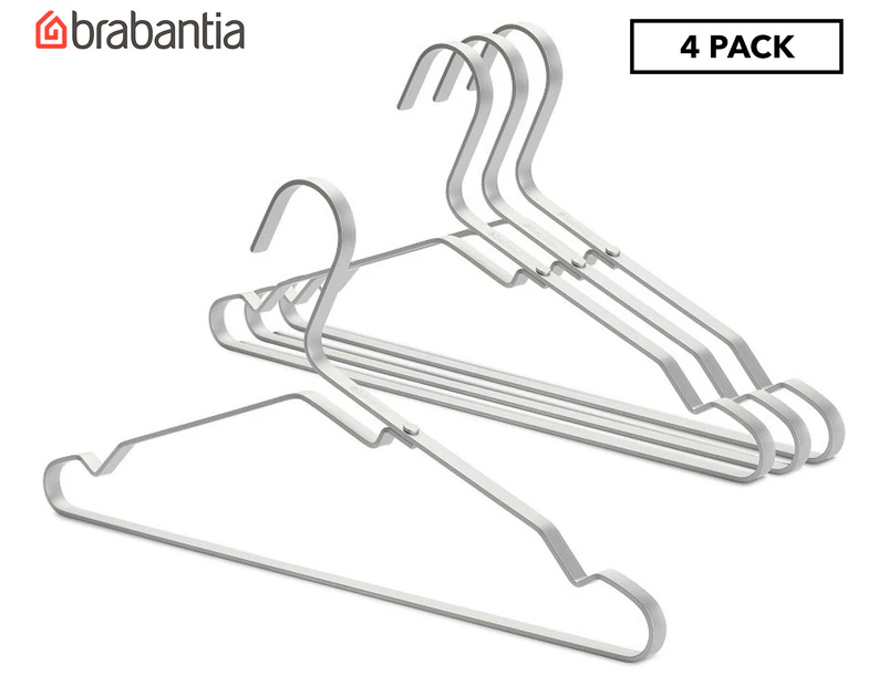 Brabantia Aluminium Clothes Hanger 4-Pack - Silver