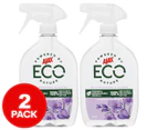 2 x 450mL Ajax ECO Multipurpose Cleaner Spray Lavender & Rosemary