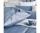 100% Cotton 650TC Sateen Silver Blue Quilt Doona Cover Set