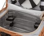 West Avenue 2-Person Vintage Insulated Picnic Basket w/ Blanket 3