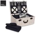 West Avenue 6-Person Insulated Picnic Basket w/ Blanket 1
