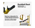 JMQ Fitness RBT310A Foldable Weight FID Bench Press