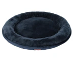 Paws & Claws 80x15cm Large Moscow Round Bed - Blue