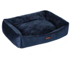 Paws & Claws Large 90x70cm Moscow Walled Pet Bed - Blue