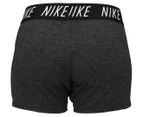 Nike Youth Girls' Dry-FIT Trophy Sport Shorts - Black/Heather/White