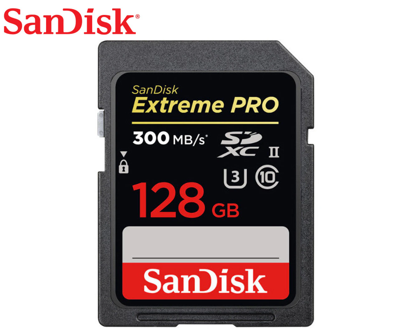 SanDisk Extreme Pro 128GB SDHC U3 300MB/S SD Camera Memory TF Card DSLR 4K Video