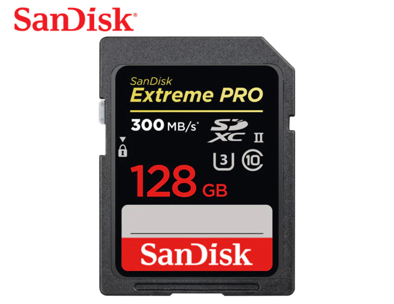 SanDisk 128GB Extreme Pro SDXC UHS-II Class 10 Memory Card