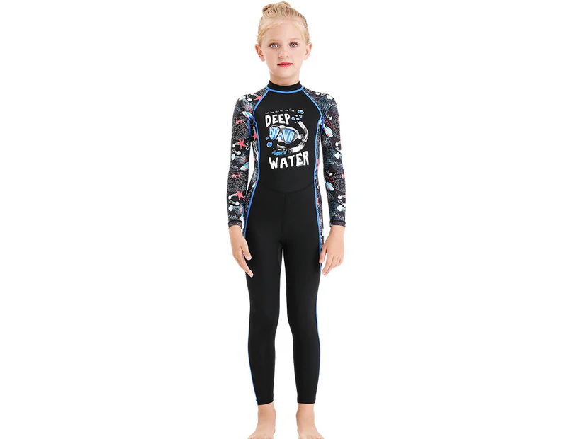 UPF 50+ Diving One Piece Long Sleeve Rash Guards Swimwear