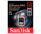 SanDisk 32GB Extreme Pro SDHC Class 10 Memory Card