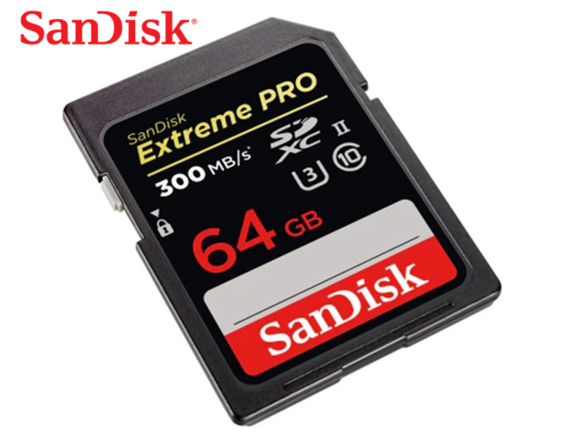 SanDisk 64GB Extreme Pro SDXC UHS-II Class 10 Memory Card