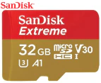 SanDisk 32GB MicroSDHC Extreme UHS-I Class 10 Memory Card