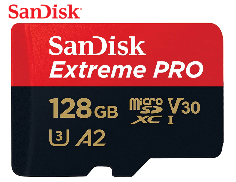 Sandisk 128GB Extreme Pro MicroSDXC UHS-I  Class 10 Memory Card