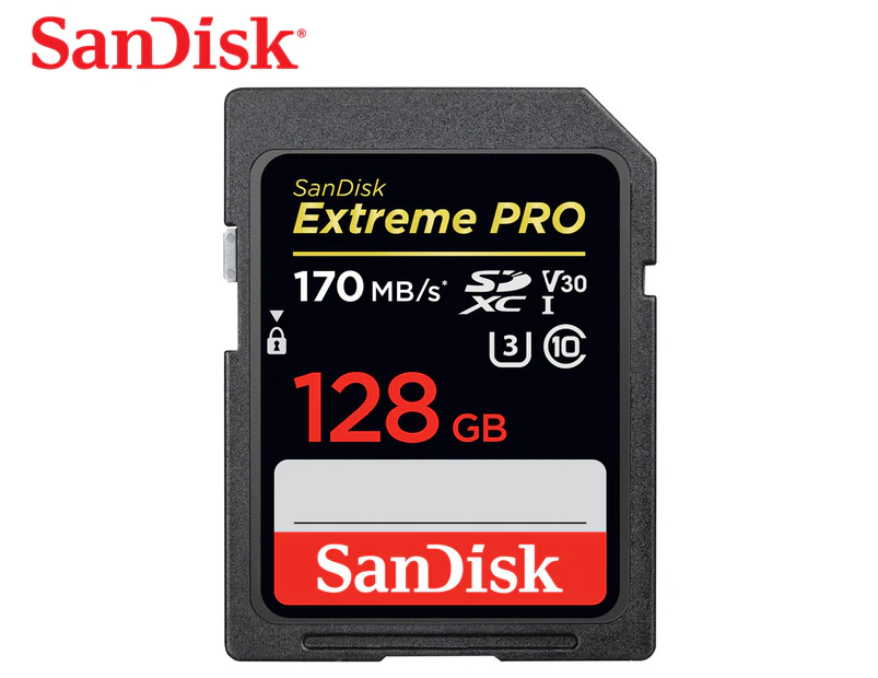 SanDisk 128GB Extreme Pro SDXC UHS-I Class 10 Memory Card