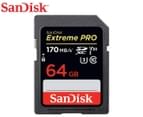 SanDisk 64GB Extreme Pro SDXC UHS-I Class 10 Memory Card 1