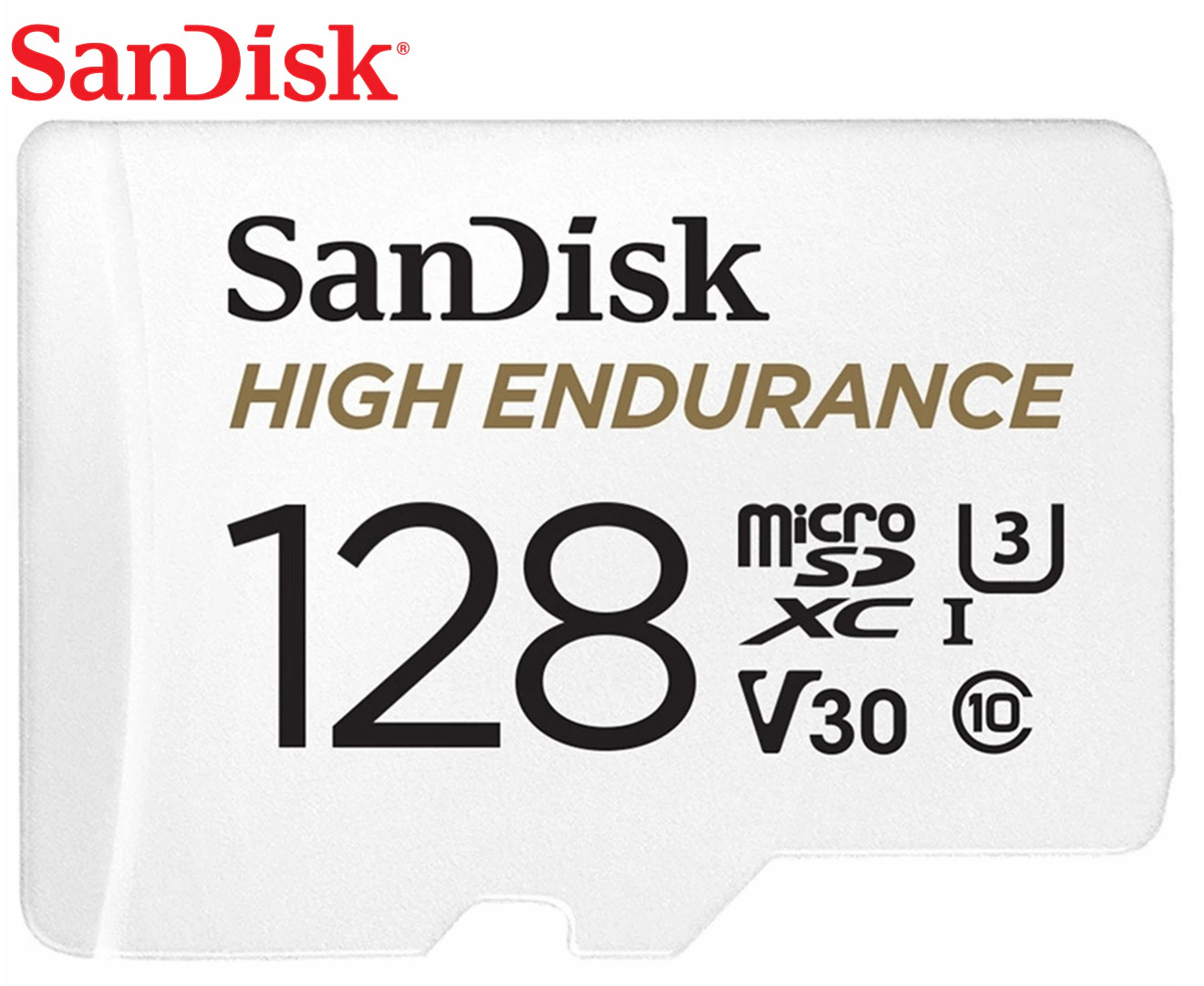 SANDISK HIGH ENDURANCE MICROSDHC CARD SQQNR 128G UHS-I C10 U3 V30 100MB/S R 40MB/S W SD ADAPTOR SDSQQNR-128G-GN6IA