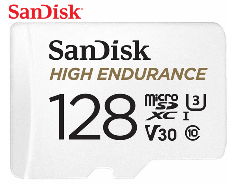 SanDisk 128GB High Endurance Class 10 MicroSDXC Memory Card