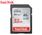 Sandisk 32GB Ultra SDHC UHS-I Class 10 Memory Card