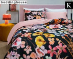 Bedding House Dried Flowers King Bed Quilt Cover Set - Multi