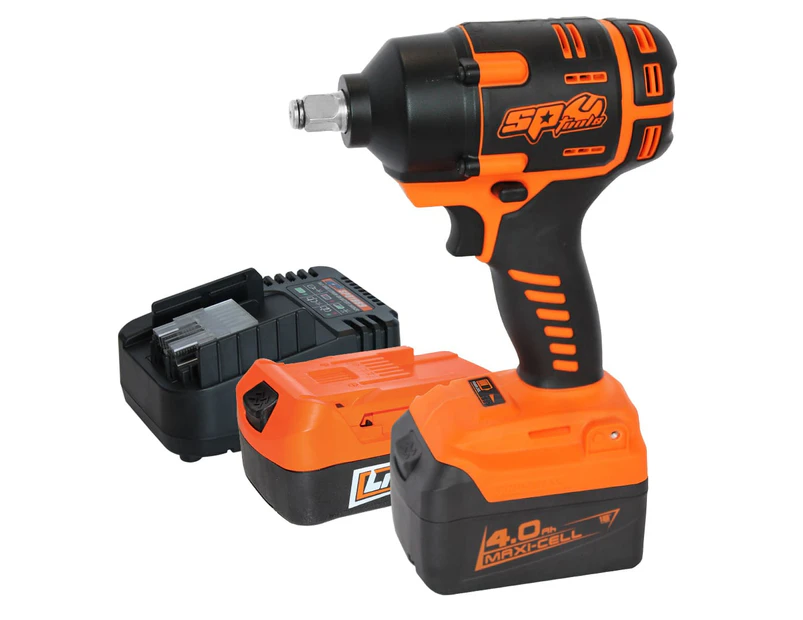 Sp Tools Impact Wrench 1/2" 18V Cordless Brushless Li-Ion Batteries & Charger Sp81133
