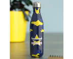 NRL 500mL North Queensland Cowboys Stainless Steel Drink Bottle - Blue/Yellow