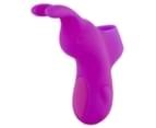 Pretty Love Bunny Rechargeable Finger Vibrator - Purple 2