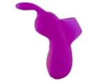 Pretty Love Bunny Rechargeable Finger Vibrator - Purple 3