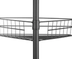 Sherwood 4-Tier Adjustable Corner Shower Rack - Black