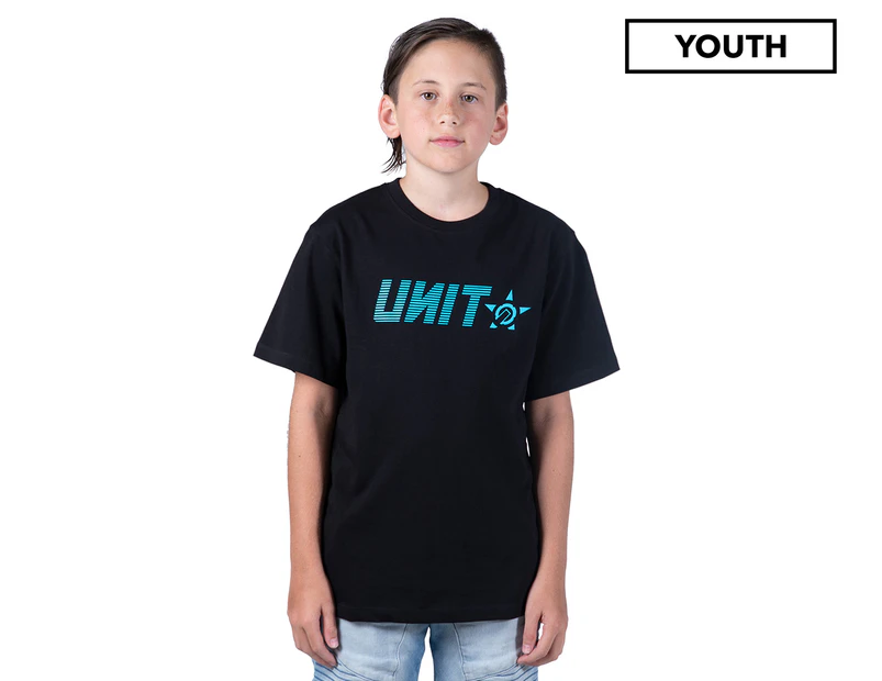 Unit Youth Boys' Fastrack Tee / T-Shirt / Tshirt - Black