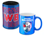 AFL Western Bulldogs Metallic Can Cooler & Mug Pack